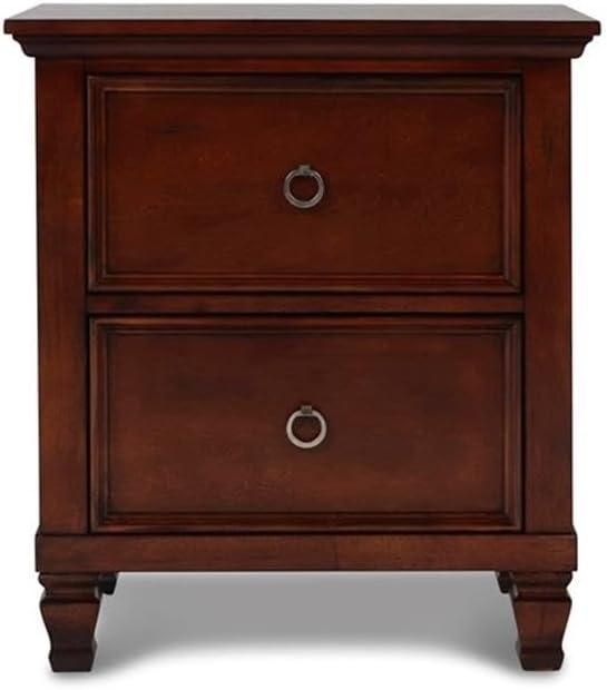 New Classic Furniture Tamarack Solid Wood 2-Drawer Nightstand in Cherry