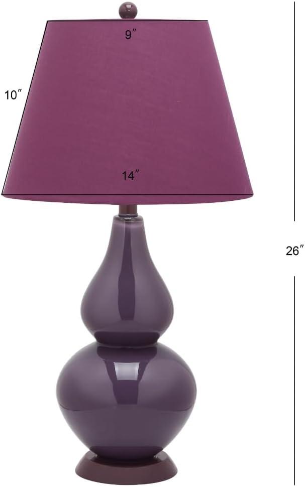 Cybil Double Gourd Lamp (Set of 2) - Dark Purple - Safavieh.