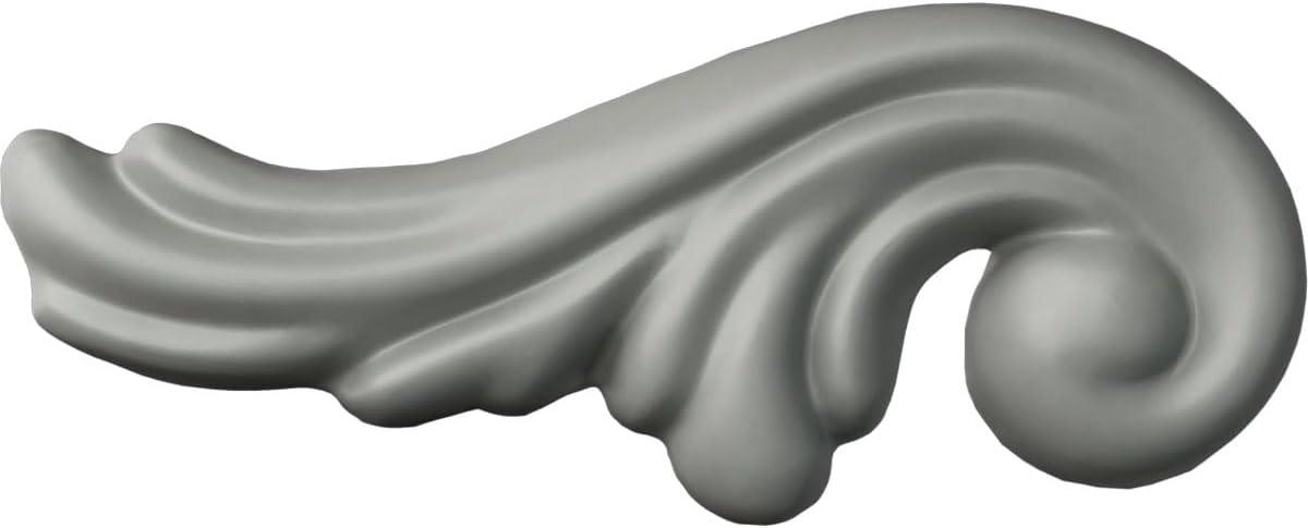 Primed Polyurethane Leaf Scroll Applique for Wall Trim