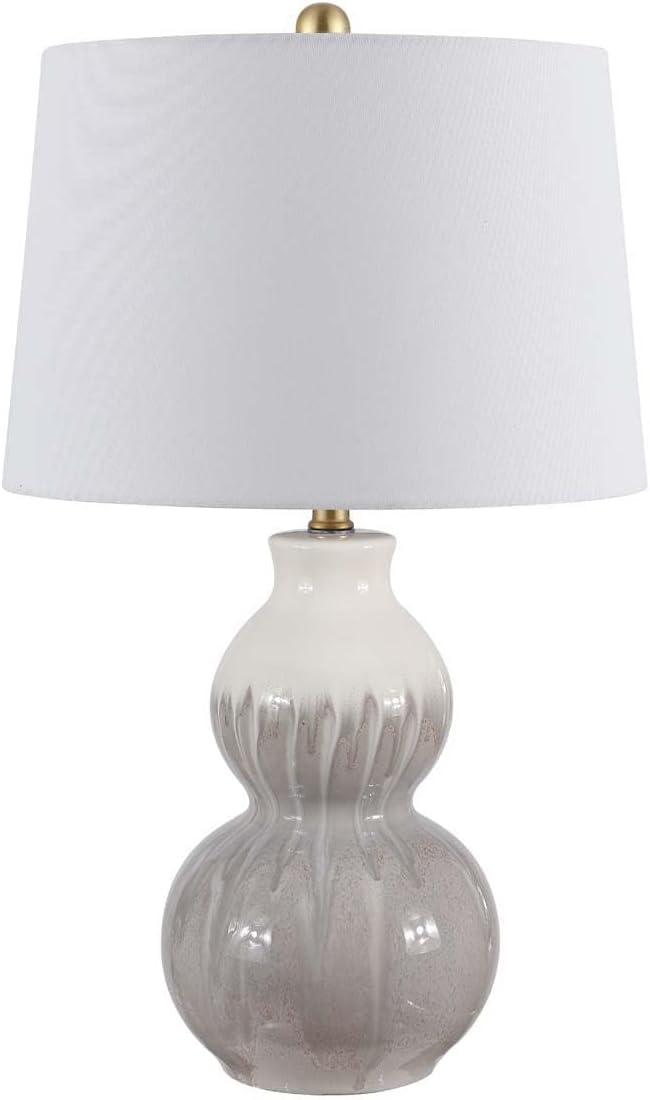 Kenzo Ceramic Table Lamp - Ivory/Grey - Safavieh.