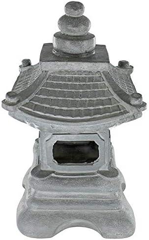 Chengdu Pagoda Gray Resin Asian Lantern Statue