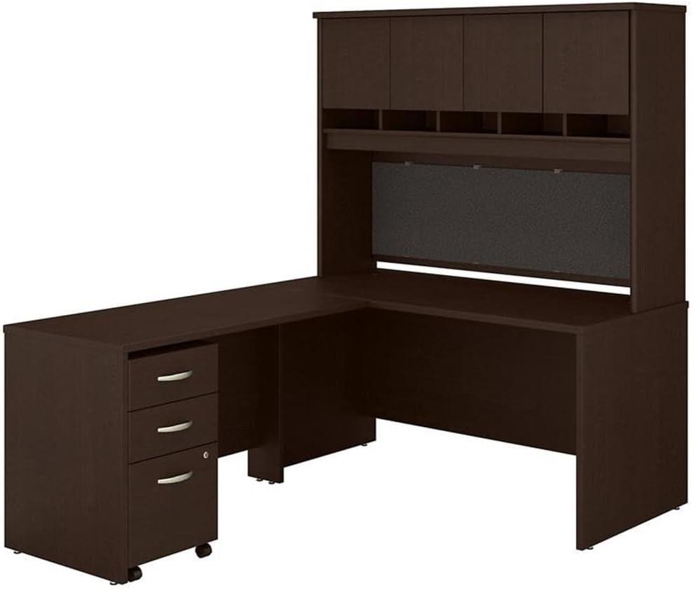 Series C 60W L Shaped Executive Desk with Hutch