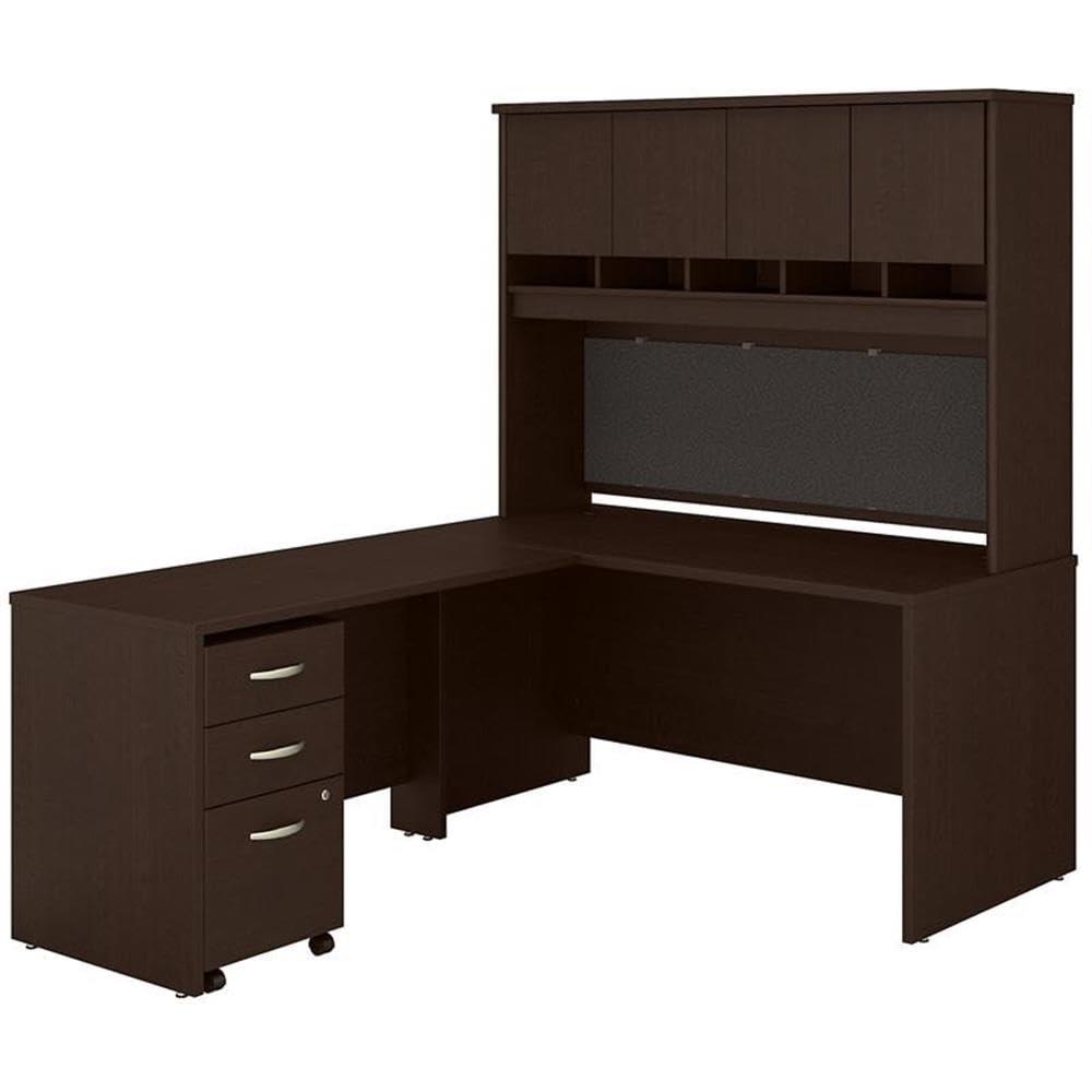 Series C 60W L Shaped Executive Desk with Hutch