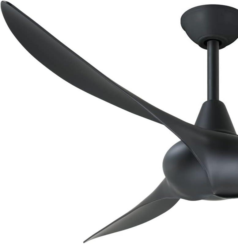 52" Wave 3 -Blade Standard Ceiling Fan with Remote Control and Light Kit Included