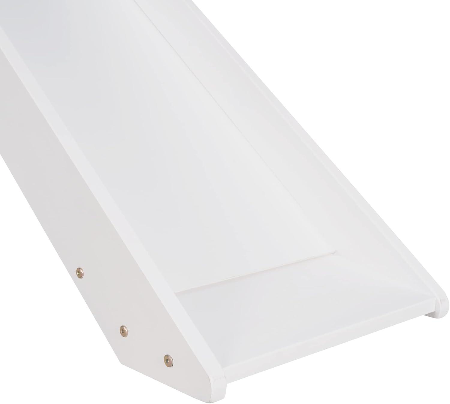 Harper & Bright Designs Kids Loft Bed with Slide,Twin Size Low Loft Beds for Girls Boys Solid Pine Wood Toddler Loft Bed with Ladder and Guard Rails,White