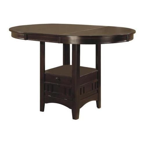 Coaster Lavon Transitional Wood Oval Counter Height Table Espresso