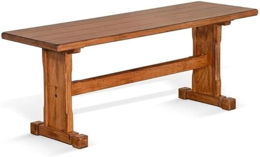 Pemberly Row 4-pieces Corner Dining Set/Breakfast Nook in Oak with Storage Space