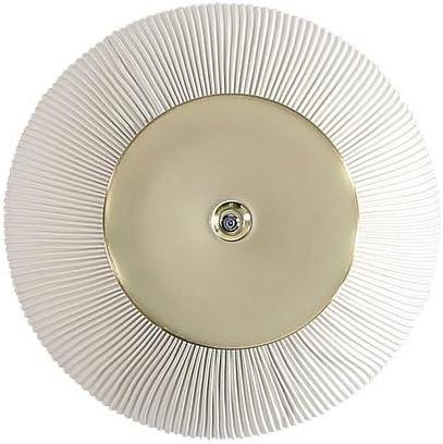 Manhattan Comfort Set of 2 Anderson Leatherette End Tables with Faux Marble Tabletop Cream: Round, No Assembly, Modern Style