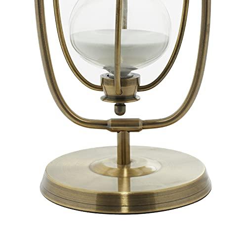 Elegant Brass & Glass 30-Minute Swivel Hourglass