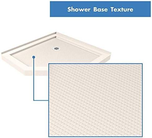 Prism Plus 38" W x 38" D x 74.75" H Frameless Neo-Angle Shower Enclosure with Base Included