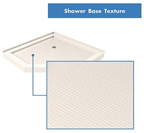 Prism Plus 38" W x 38" D x 74.75" H Frameless Neo-Angle Shower Enclosure with Base Included
