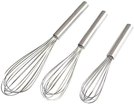 Stainless Steel Balloon Whisk Set with 3 Sizes