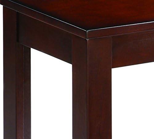 Crown Mark Pierce Chair Side Table, Espresso