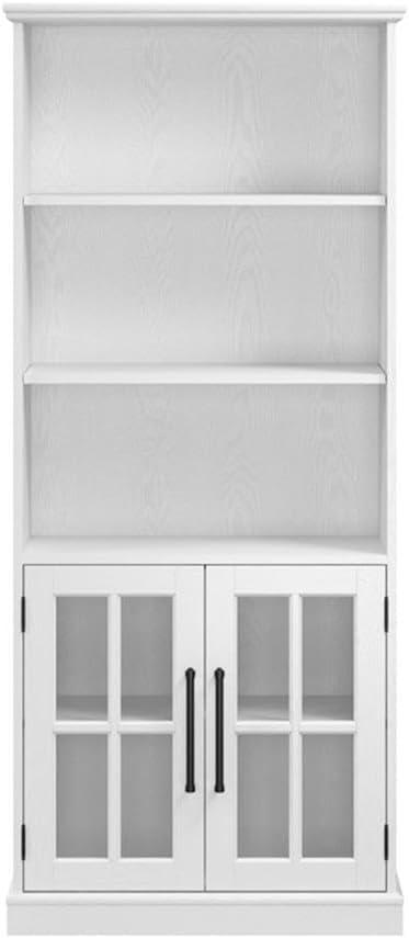Westbrook 5 Shelf Bookcase with Glass Doors by Bush Furniture