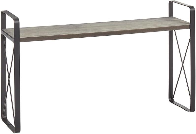 The Lakeside Collection Farmhouse Bathroom Collection - Over the Sink Shelf Gray