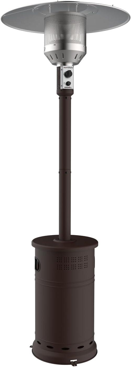 Henna Bronze 48,000 BTU Propane Patio Heater with Wheels