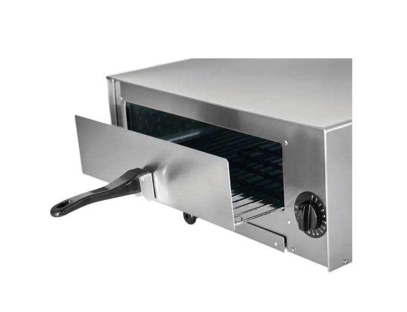 Kratos 29M-004 Countertop Electric Pizza Oven, 120V, 1450 Watts, Stainless Steel Pizza Oven Cooks Pizzas up to 12" in Diameter
