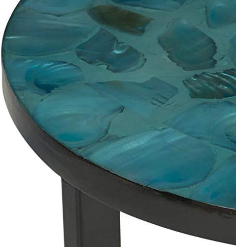 SAFAVIEH Zaira Contemporary Lacquer End Table, Warm Grey/White