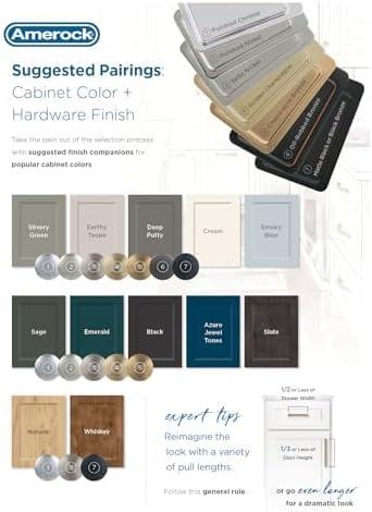 Amerock Versa 3 inch (76mm) Center-to-Center Matte Black Cabinet Pull