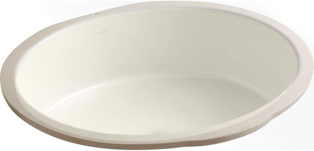 Verticyl Ceramic Oval Undermount Bathroom Sink with Overflow