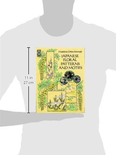 Japanese Floral Patterns and Motifs Book with Nature Scenes