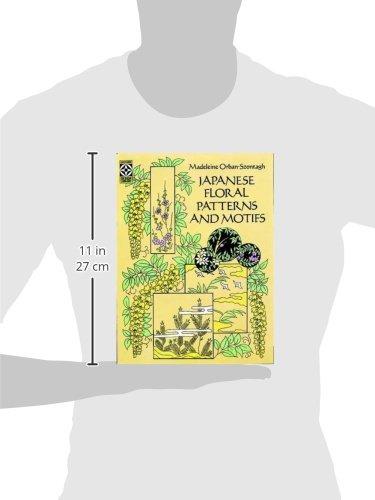 Japanese Floral Patterns and Motifs Book with Nature Scenes