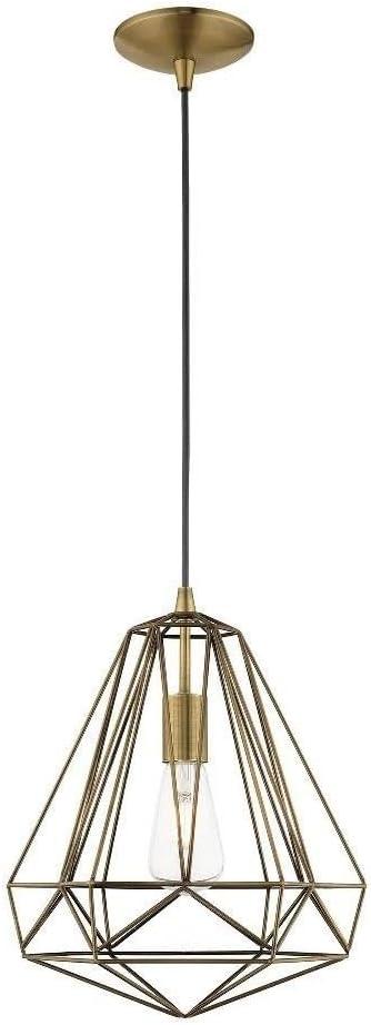 Livex Lighting Knox 1 - Light Pendant in  Antique Brass