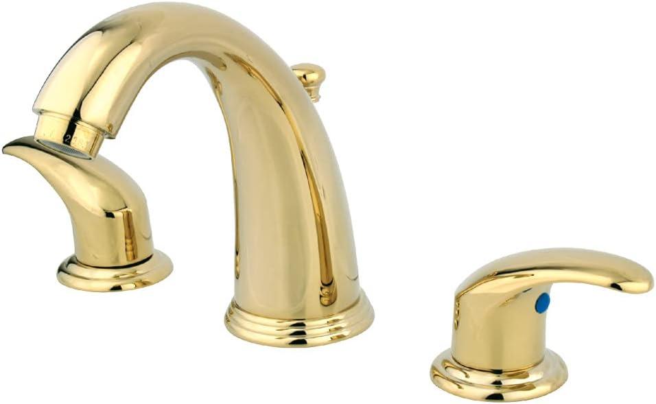 Kingston Brass Legacy Two-Handle 3-Hole Deck Mount Widespread Bathroom Faucet with Retail Pop-Up Drain