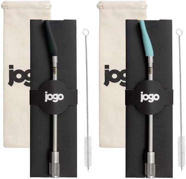 JoGo Stainless Steel Brewing Straw for Coffee, Tea, and More | Ultra-Portable and Reuseable | Great for Camping and Traveling