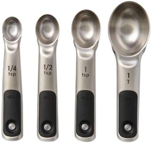 OXO Good Grips Stainless Steel Measuring Spoons with Magnetic Snaps