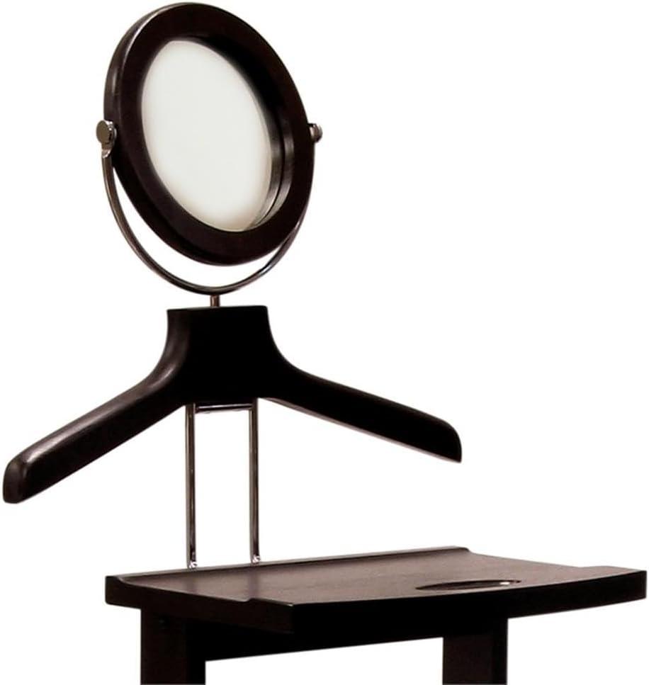 Carson Valet Stand - Dark Espresso - Winsome: Suit & Accessory Organizer, Shoe Rack, Tilt Mirror