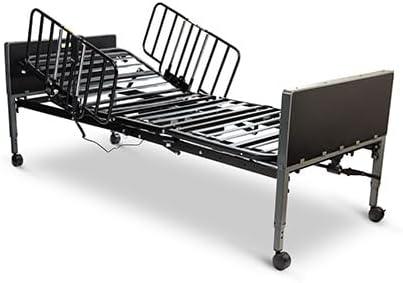 Black and Grey Electric Adjustable Homecare Bed with Mattress