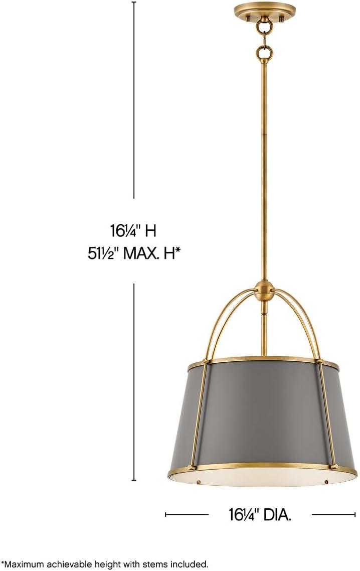 Hinkley Lighting - Clarke - 1 Light Medium Pendant in Traditional-Transitional