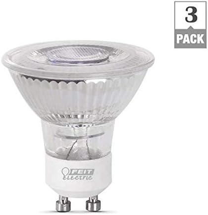 White Frosted LED GU10 Twist & Lock Light Bulbs (3-Pack)