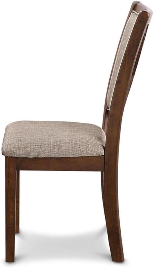 New Classic Furniture Amy 5-Piece Wood Round Dining Set, 1 Dining Table And 4 Chairs, 47 Inch, Brown Cherry