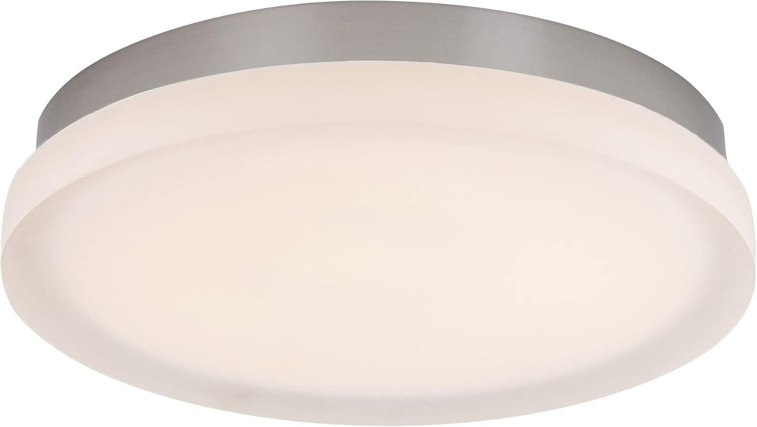 WAC Lighting dweLED, Slice 11in LED Round Flush Mount 3000K in Brushed Nickel
