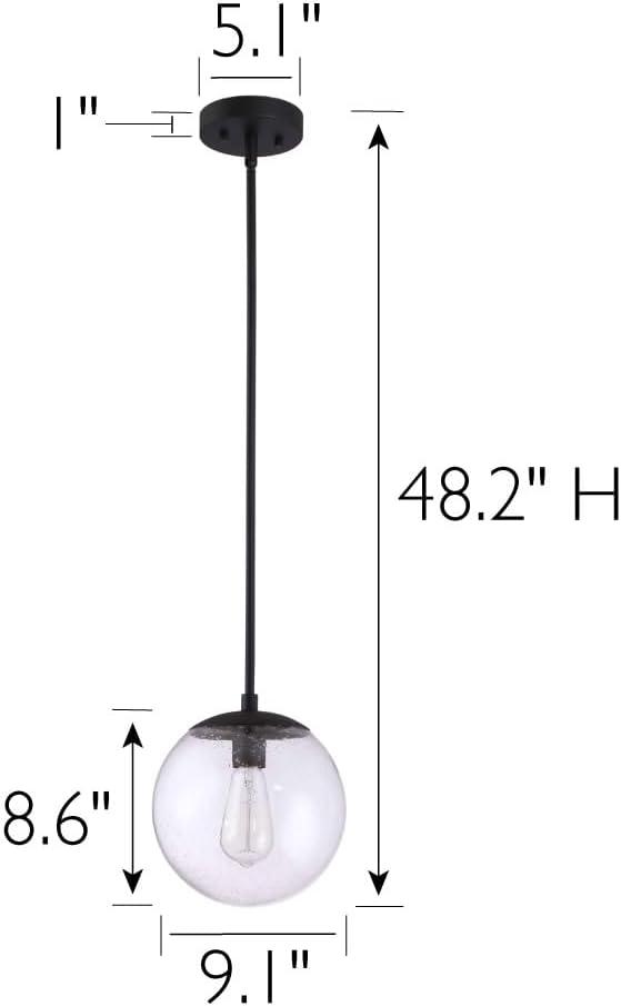 Design House  Gracelyn Pendant Light in Matte Black