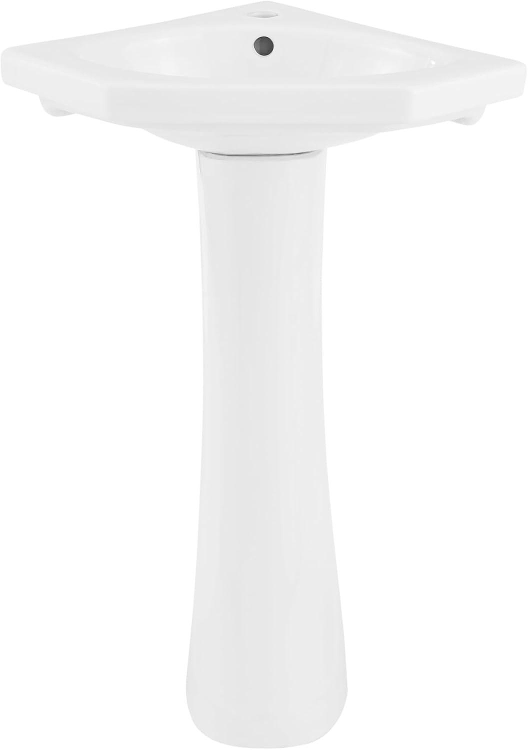 St. Tropez St.Tropez Corner Two-Piece Pedestal Sink