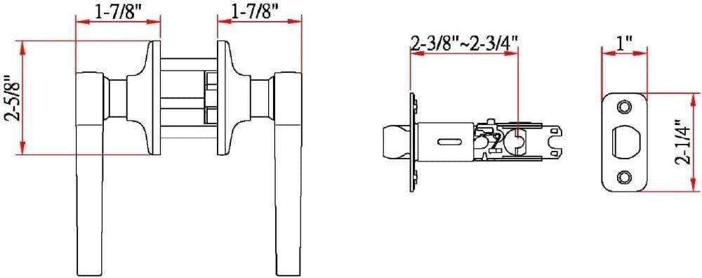 Scroll Lever Passage Door Lever