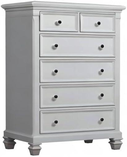 Baby Cache Glendale 6 Drawer Chest - Pure White