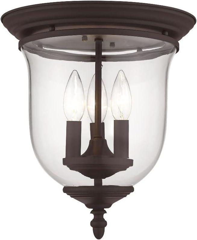 Livex Lighting - Legacy - 3 Light Flush Mount in Traditional Style - 11.5 Inches