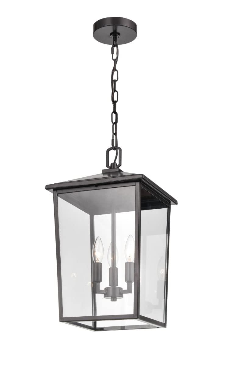 Messerly 3 Light 11" Wide Outdoor Taper Candle Pendant
