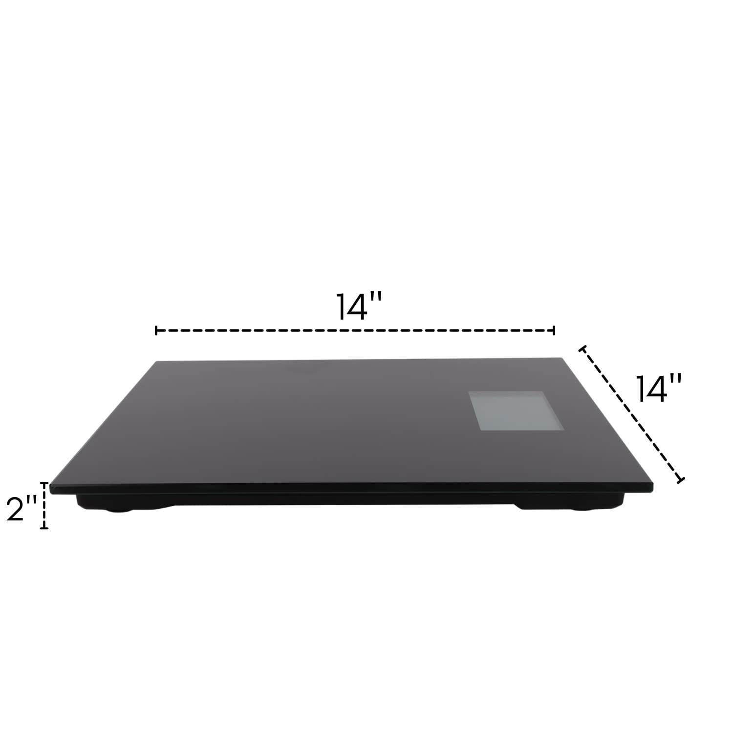 500 lb Extra-Wide Digital Bathroom Scale - Talking Weight Scale with Large LCD Display - Wide Platform for Accurate Body Measurements