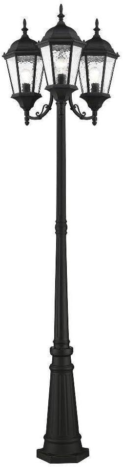 Livex Lighting Hamilton 3 - Light Post Light in  Textured Black