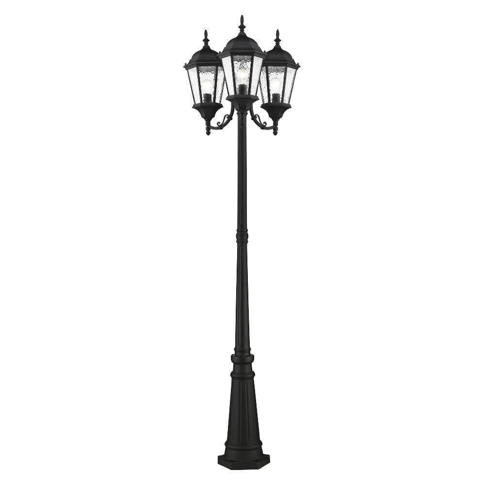Livex Lighting Hamilton 3 - Light Post Light in  Textured Black