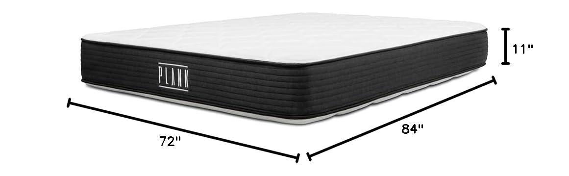 Brooklyn Bedding Plank 11-Inch Two-Sided Firm Mattress, Cal King