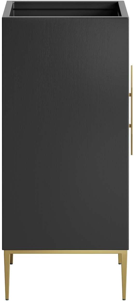 Modway Modway 16.5" Single Bathroom Vanity Base Only in Black