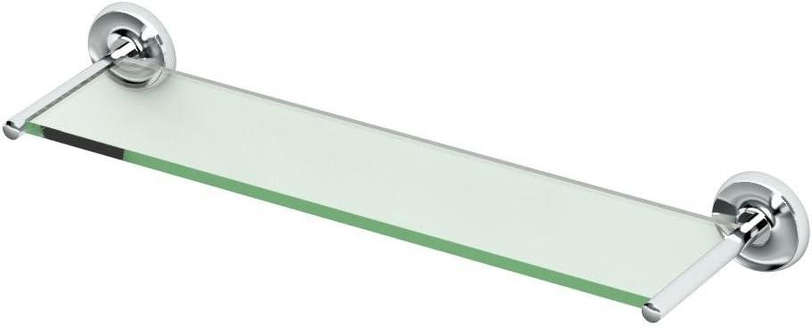 Designer II Wall Mounted 22.50"L Tempered Glass Shelf |Floating Glass Shelf