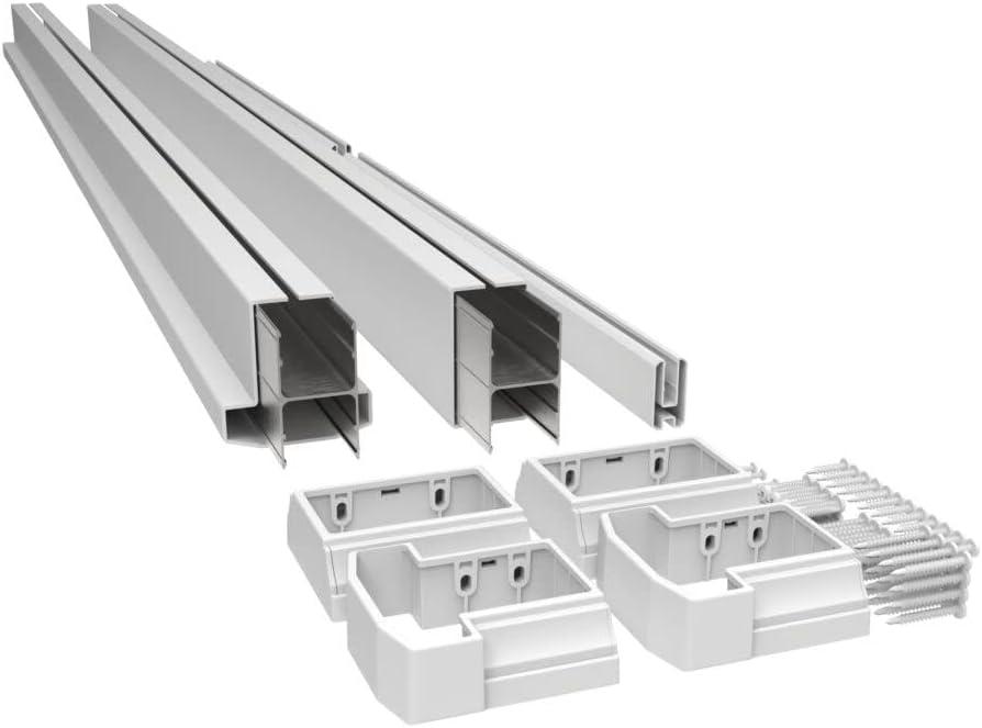 Barrette Outdoor Living 6 ft. W x 36 in. H T-Top Vinyl Rail for Decorative Screen Panel Infill