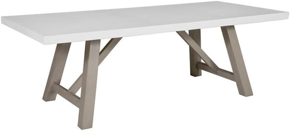 Millis Urban Industrial 8-Seater Dining Table with Concrete Top